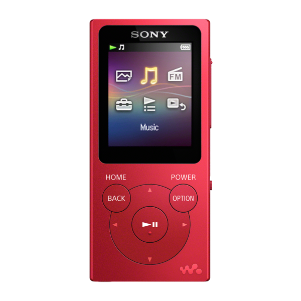 Аудиоплеер Sony NW-E394 красный