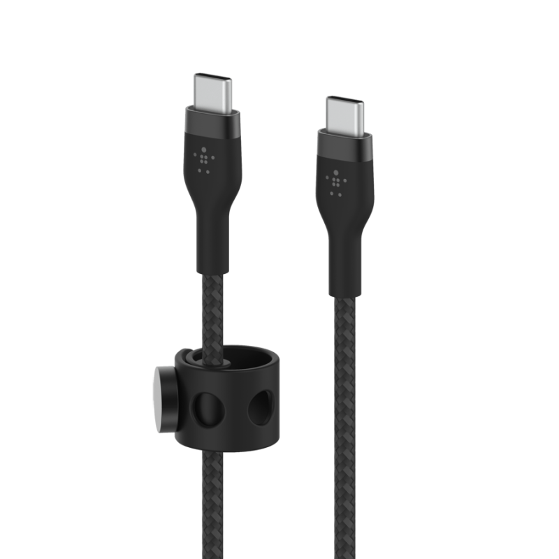 Кабель Belkin BoostCharge Pro Flex USB-C to USB-C Cable, 3м, чёрный